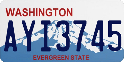 WA license plate AYI3745