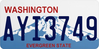 WA license plate AYI3749