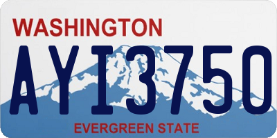 WA license plate AYI3750
