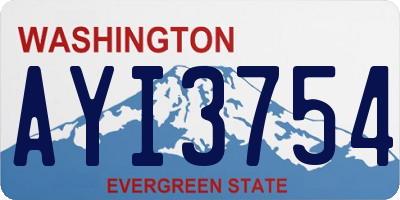 WA license plate AYI3754