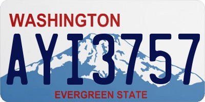 WA license plate AYI3757