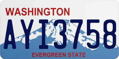WA license plate AYI3758