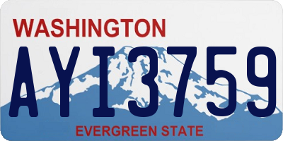 WA license plate AYI3759