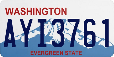 WA license plate AYI3761