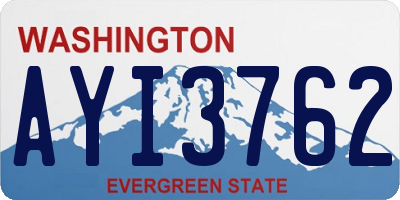 WA license plate AYI3762