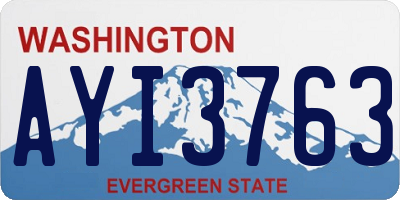 WA license plate AYI3763