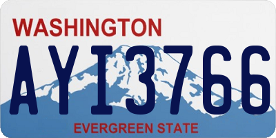WA license plate AYI3766