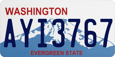 WA license plate AYI3767