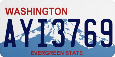 WA license plate AYI3769