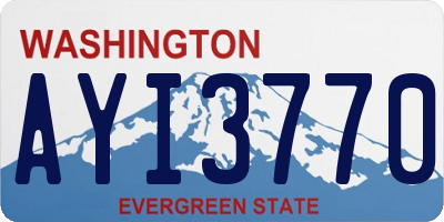 WA license plate AYI3770