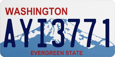 WA license plate AYI3771