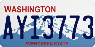 WA license plate AYI3773