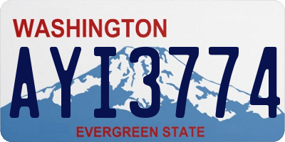 WA license plate AYI3774