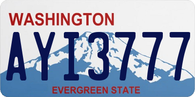 WA license plate AYI3777