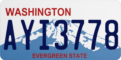 WA license plate AYI3778