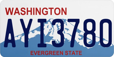 WA license plate AYI3780