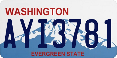 WA license plate AYI3781