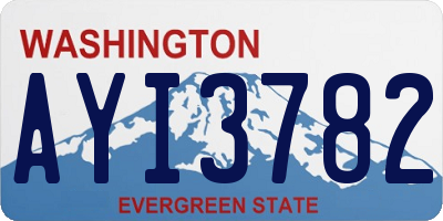 WA license plate AYI3782