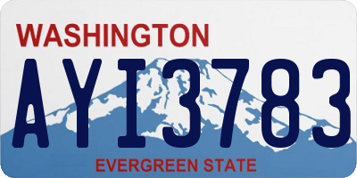 WA license plate AYI3783