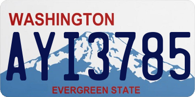 WA license plate AYI3785