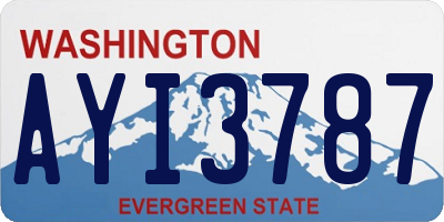 WA license plate AYI3787