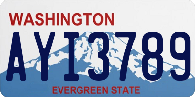 WA license plate AYI3789