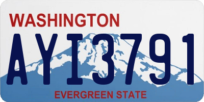 WA license plate AYI3791