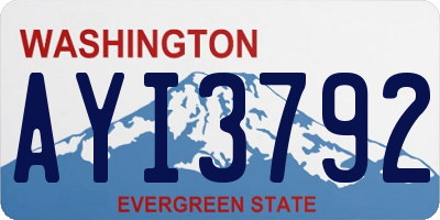 WA license plate AYI3792