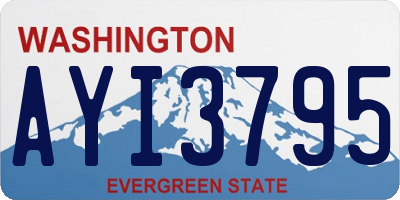 WA license plate AYI3795