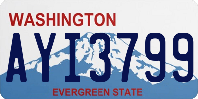 WA license plate AYI3799