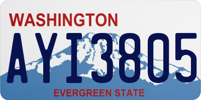WA license plate AYI3805