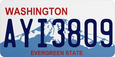 WA license plate AYI3809