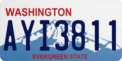 WA license plate AYI3811