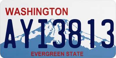WA license plate AYI3813