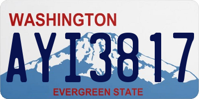 WA license plate AYI3817