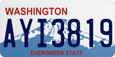 WA license plate AYI3819