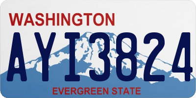WA license plate AYI3824
