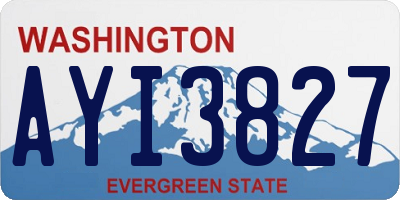 WA license plate AYI3827