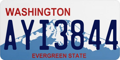 WA license plate AYI3844