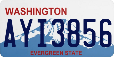 WA license plate AYI3856