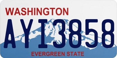 WA license plate AYI3858