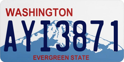 WA license plate AYI3871