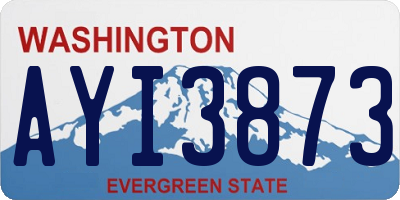 WA license plate AYI3873