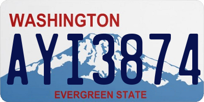 WA license plate AYI3874