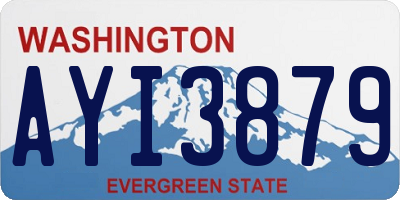 WA license plate AYI3879