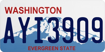 WA license plate AYI3909