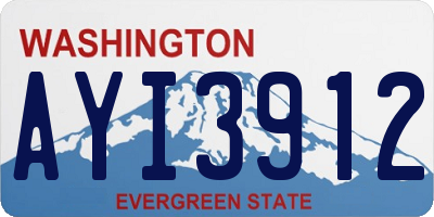 WA license plate AYI3912
