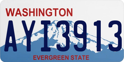 WA license plate AYI3913