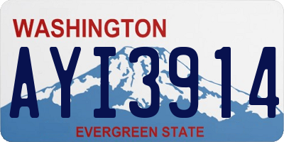 WA license plate AYI3914