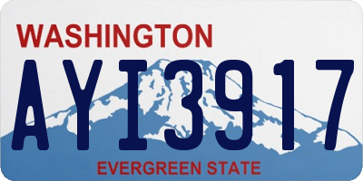 WA license plate AYI3917